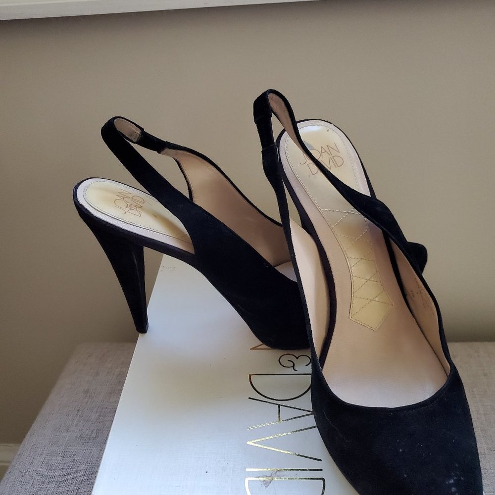 Joan and David Ladies Suede Sling Back Heals - Picture 7 of 8